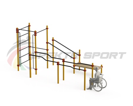Купить Спортивный комплекс для инвалидов-колясочников WRK-D16_76mm в Собинке 